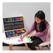 Cargar imagen en el visor de la galería, Set de Arte 180 Piezas: Lápices de Colores en Maletín de Madera