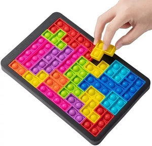 Rompecabezas Tetris Antiestrés de Burbujas: Diversión Táctil para Niños y Niñas