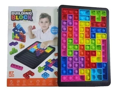 Rompecabezas Tetris Antiestrés de Burbujas: Diversión Táctil para Niños y Niñas